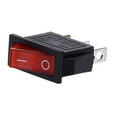 Switch 3p rojo c/l on off on 15amp
